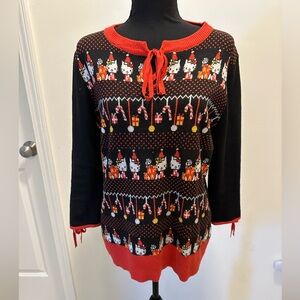 Hello Kitty x Unique Vintage Christmas Sweater size XL
